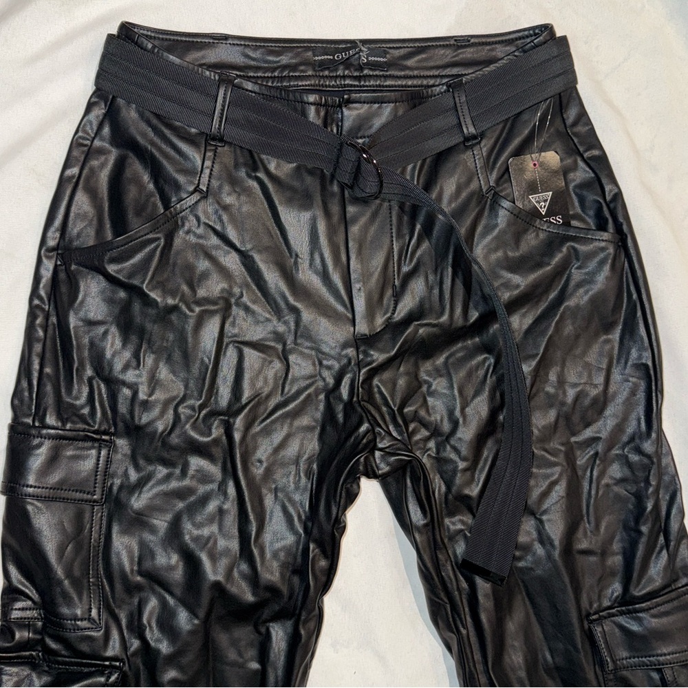 New Women’s Guess Low Rise Black Cotton Pants Size 27